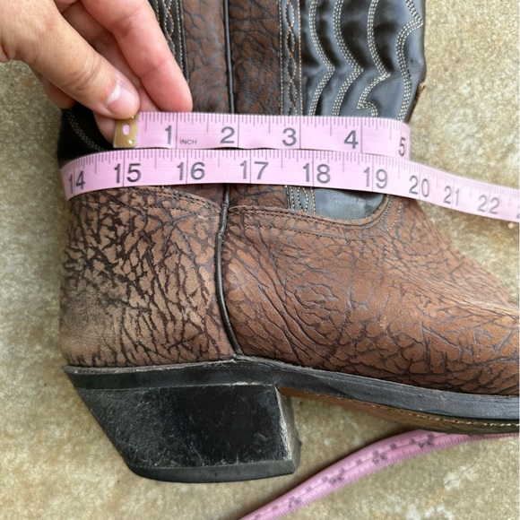 Texas Boot Company Brown Leather Western Boots Men’s Size 12 D - Picture 10 of 11